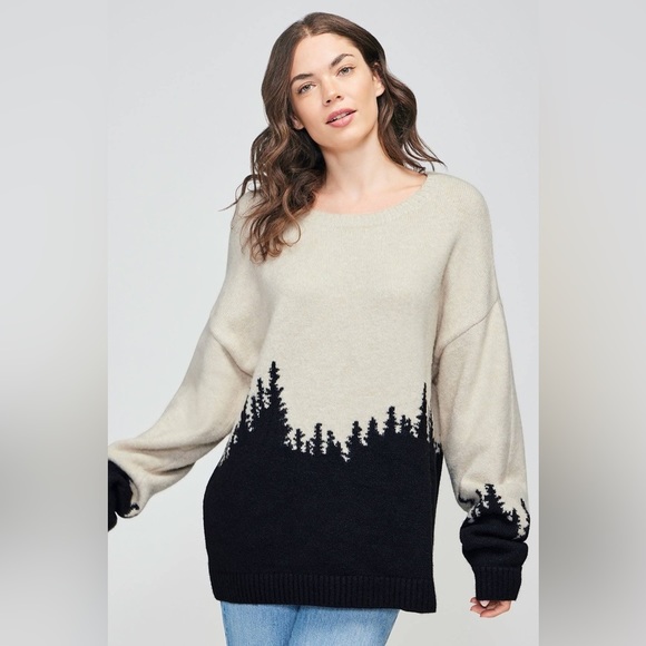 Wildfox Sweaters - Wildfox Couture Horizon Daytrip Sweater in Rainy Day